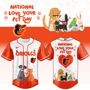 Baltimore Orioles x National Love Your Pet Day Special Edition Jersey