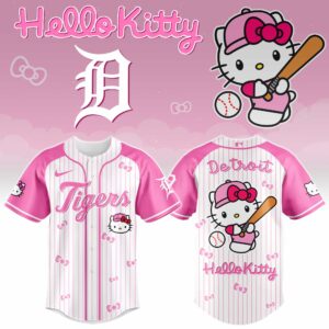 Detroit Tigers x Hello Kitty Pink Version Special Edition Jersey