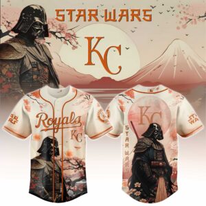 Kansas City Royals x Star Wars Darth Vader Japanese Style 3 Special Edition Jersey