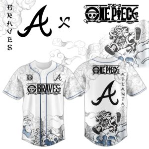 Atlanta Braves x One Piece Monkey D. Luffy Gear 5 Special Edition Jersey