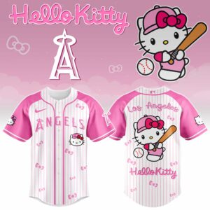 Los Angeles Angels x Hello Kitty Pink Version Special Edition Jersey