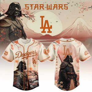 Los Angeles Dodgers x Star Wars Darth Vader Japanese Style 3 Special Edition Jersey