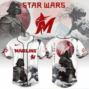 Miami Marlins x Star Wars Darth Vader Japanese Style 2 Special Edition Jersey