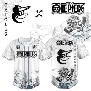 Baltimore Orioles x One Piece Monkey D. Luffy Gear 5 Special Edition Jersey