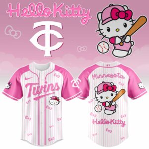 Minnesota Twins x Hello Kitty Pink Version Special Edition Jersey