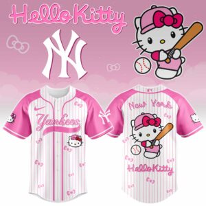 New York Yankees x Hello Kitty Pink Version Special Edition Jersey