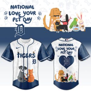 Detroit Tigers x National Love Your Pet Day Special Edition Jersey