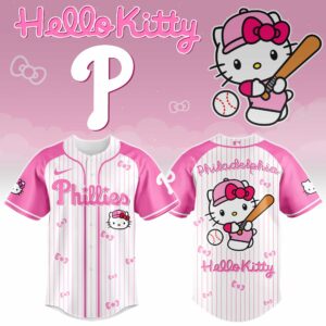 Philadelphia Phillies x Hello Kitty Pink Version Special Edition Jersey