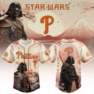 Philadelphia Phillies x Star Wars Darth Vader Japanese Style 3 Special Edition Jersey