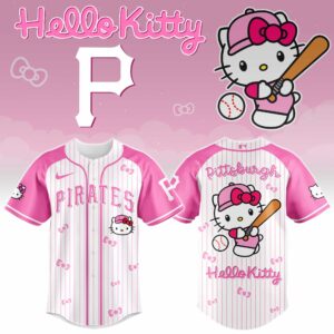 Pittsburgh Pirates x Hello Kitty Pink Version Special Edition Jersey