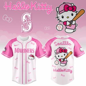 Seattle Mariners x Hello Kitty Pink Version Special Edition Jersey