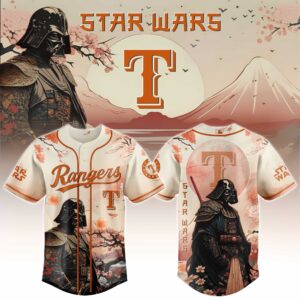 Texas Rangers x Star Wars Darth Vader Japanese Style 3 Special Edition Jersey