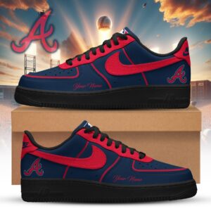 Atlanta Braves x Personalized Dunk Low Shoes Ver 2 Special Edition
