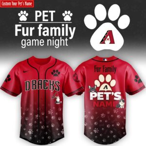 Arizona Diamondbacks x Fur Family Personalized Special Edition Jersey