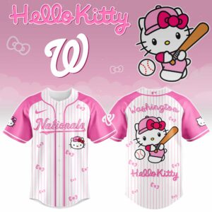 Washington Nationals x Hello Kitty Pink Version Special Edition Jersey