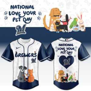 Milwaukee Brewers x National Love Your Pet Day Special Edition Jersey